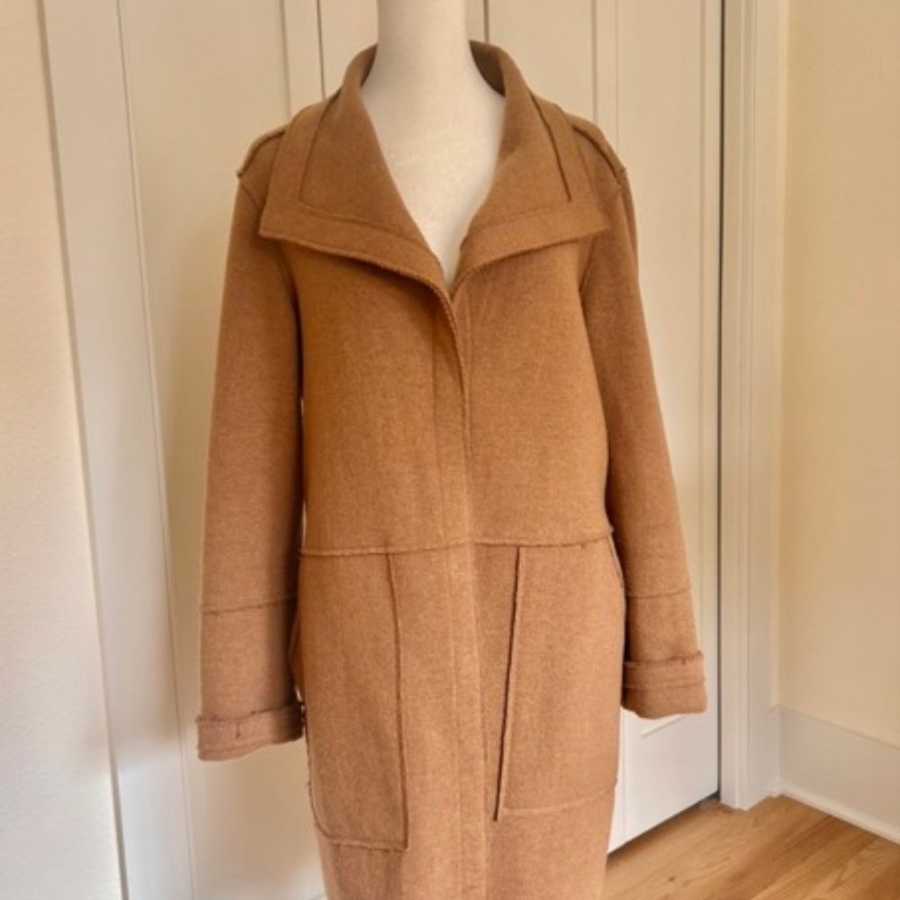 Wool Blend Duster Coat